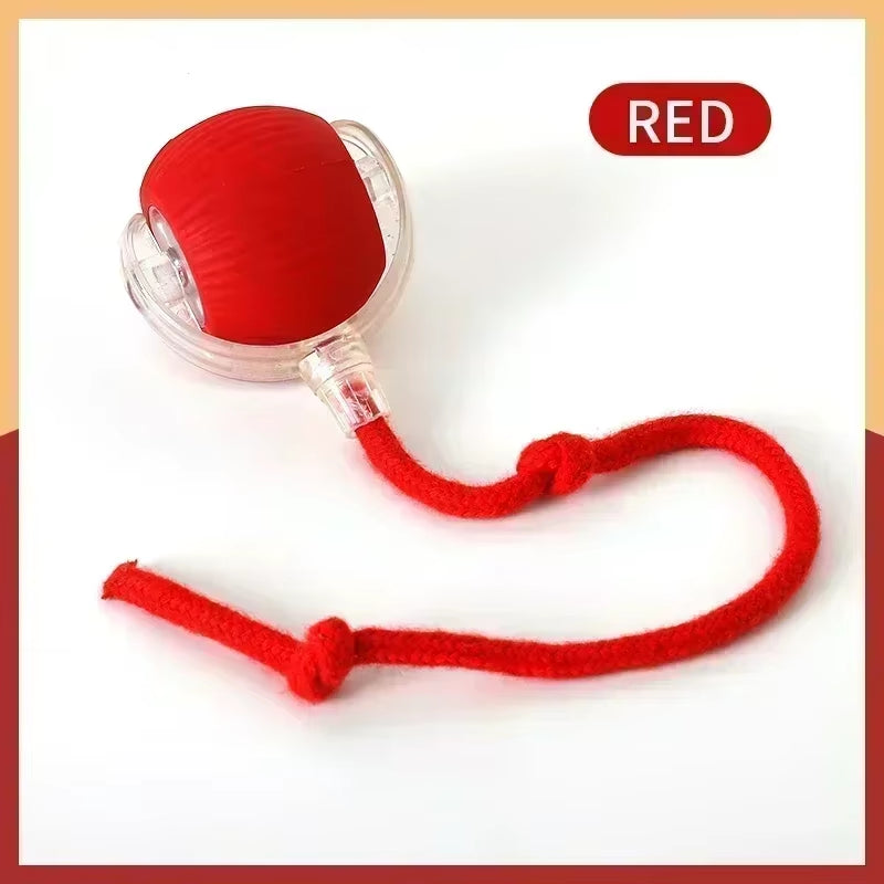 Smart Cat Toys Pet Toys Automatic Rolling Ball Fake Tail Rechargeable Electric Pet Interactive Toy Dog Cat Imitate Mouse