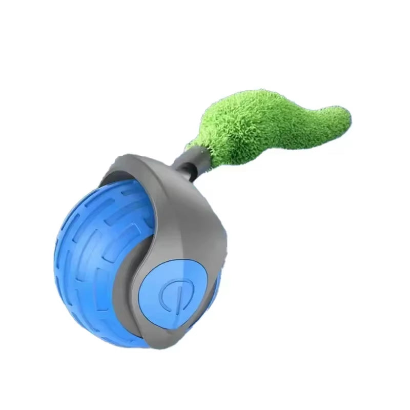 Smart Cat Toys Pet Toys Automatic Rolling Ball Fake Tail Rechargeable Electric Pet Interactive Toy Dog Cat Imitate Mouse