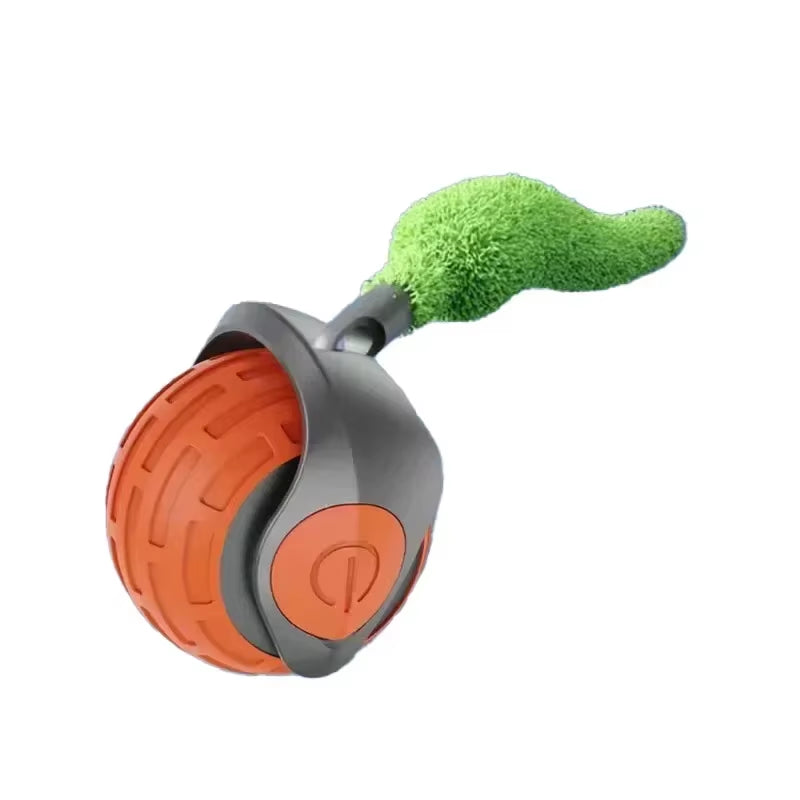 Smart Cat Toys Pet Toys Automatic Rolling Ball Fake Tail Rechargeable Electric Pet Interactive Toy Dog Cat Imitate Mouse