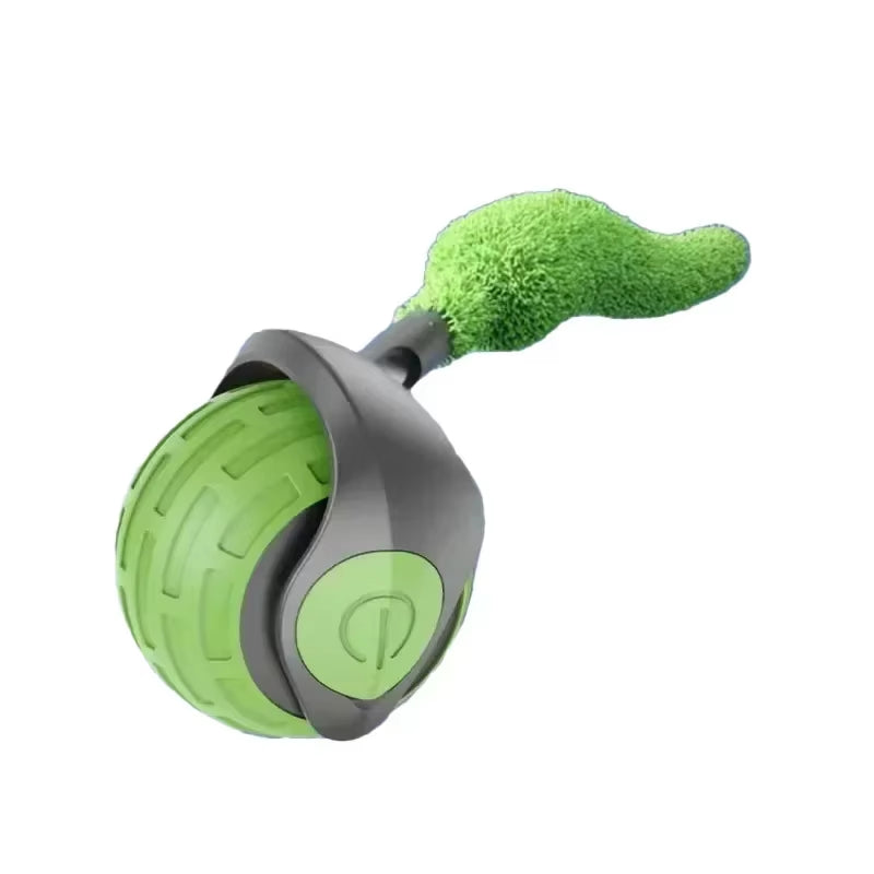 Smart Cat Toys Pet Toys Automatic Rolling Ball Fake Tail Rechargeable Electric Pet Interactive Toy Dog Cat Imitate Mouse
