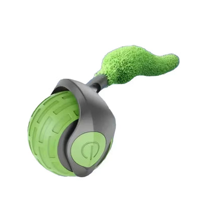 Smart Cat Toys Pet Toys Automatic Rolling Ball Fake Tail Rechargeable Electric Pet Interactive Toy Dog Cat Imitate Mouse