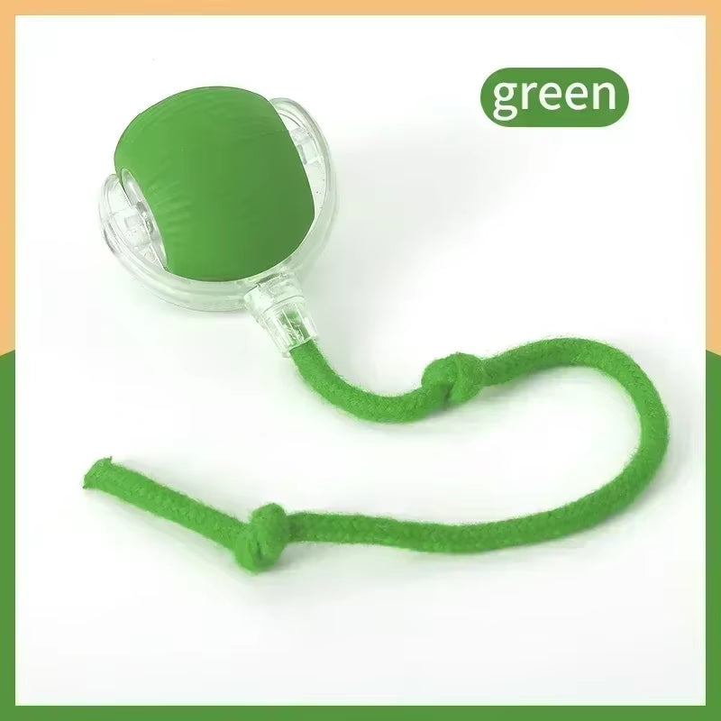 Smart Cat Toys Pet Toys Automatic Rolling Ball Fake Tail Rechargeable Electric Pet Interactive Toy Dog Cat Imitate Mouse